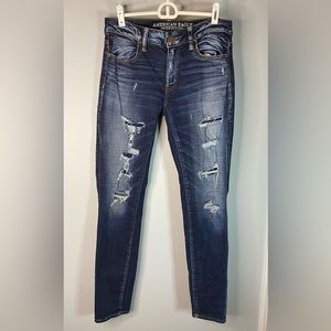 American Eagle Outfitters Ripped Super Stretch Skinny Jeans